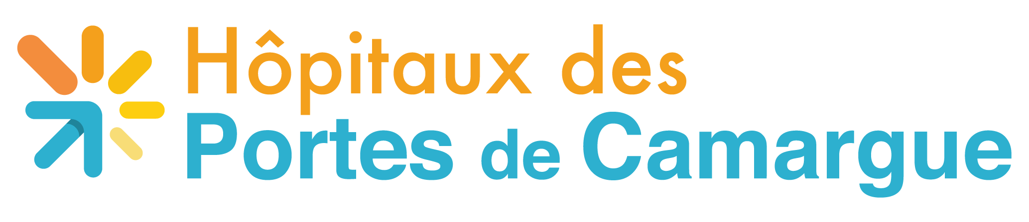 Logo des hôpitaux des portes de Camargue : hôpital de Beaucaire et hôpital de Tarascon (13)