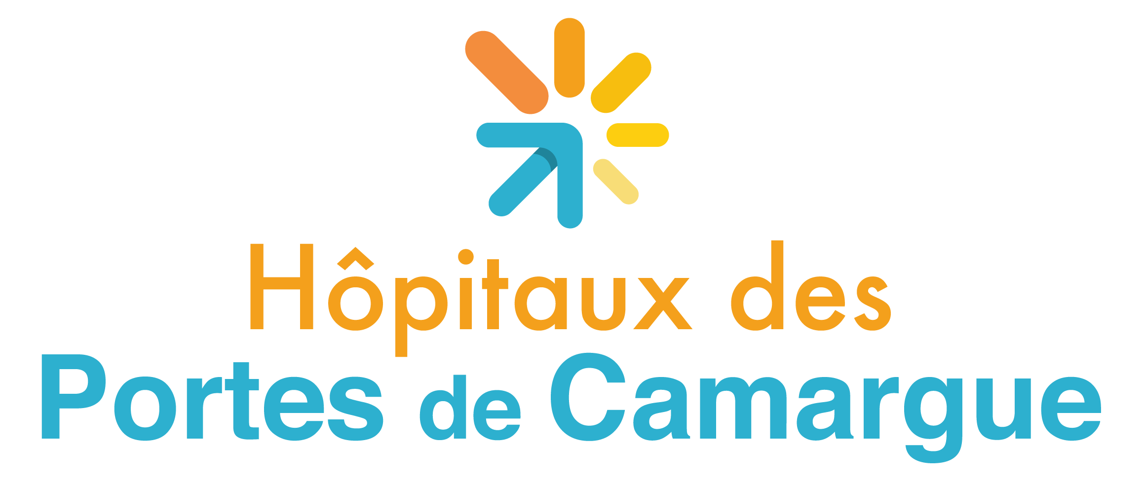 Logo des hôpitaux des portes de Camargue : hôpital de Beaucaire et hôpital de Tarascon (13)